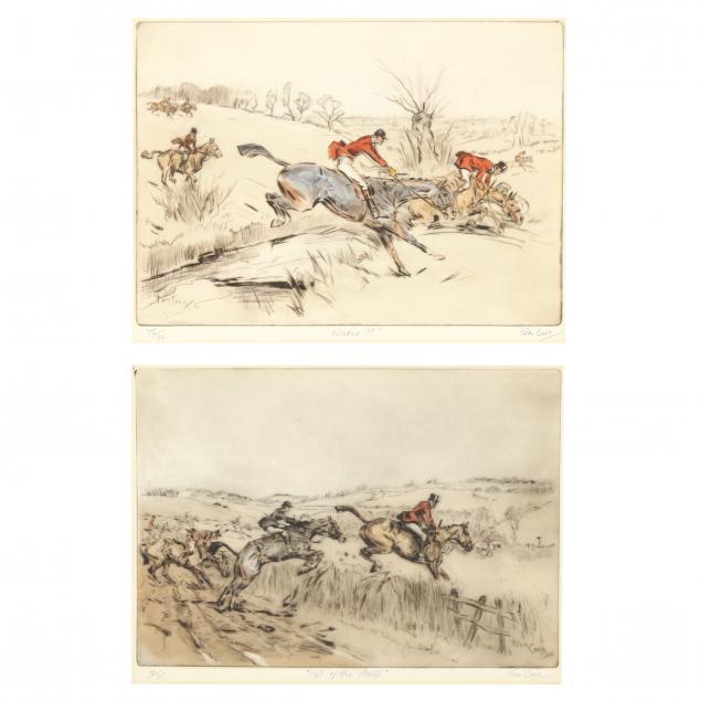 tom-carr-british-1909-1999-two-hunt-scenes