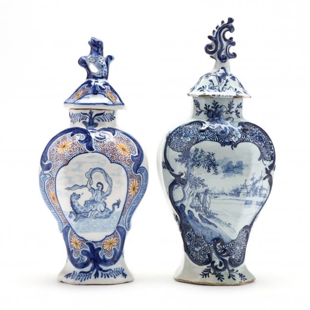 two-dutch-delft-structured-vases