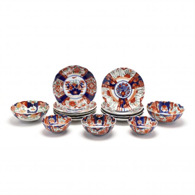 a-group-of-japanese-imari-porcelain