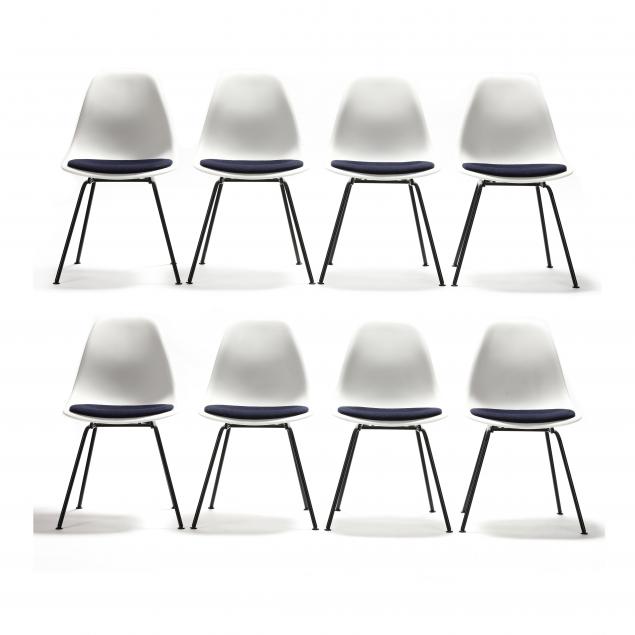 charles-and-ray-eames-set-of-eight-white-shell-chairs