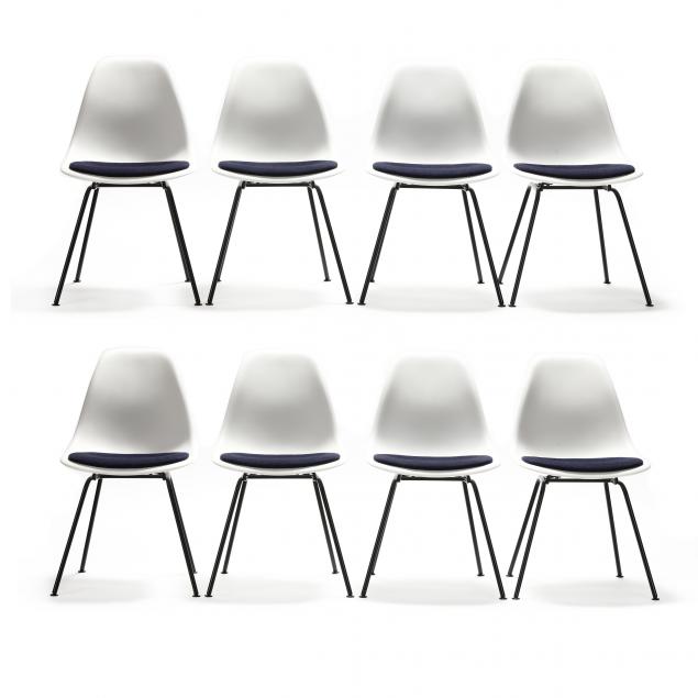 charles-and-ray-eames-set-of-eight-white-shell-chairs