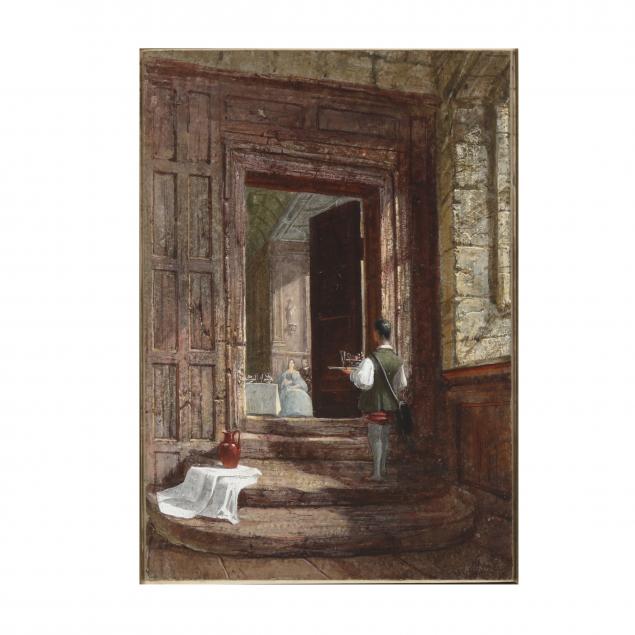 english-school-19th-century-genre-scene-set-in-a-grand-manor