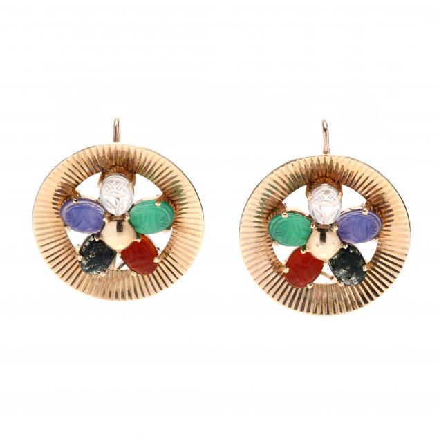 gold-and-gem-set-scarab-earrings