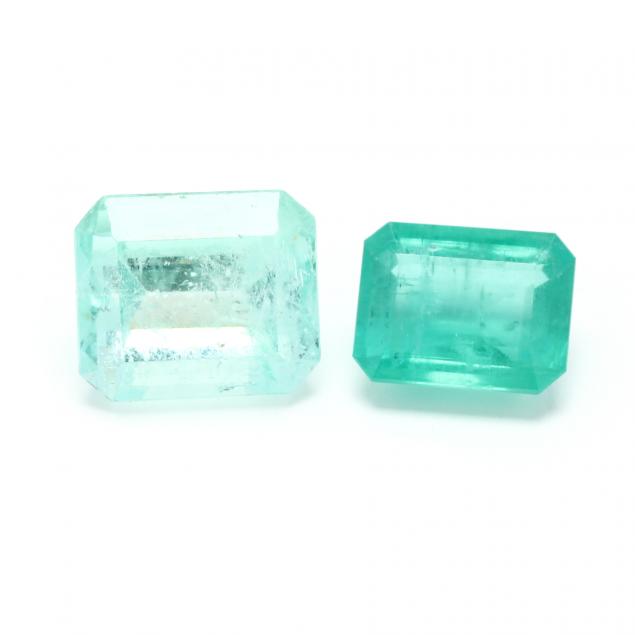 two-loose-emerald-cut-emeralds