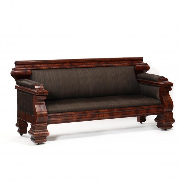 american-late-classical-mahogany-sofa