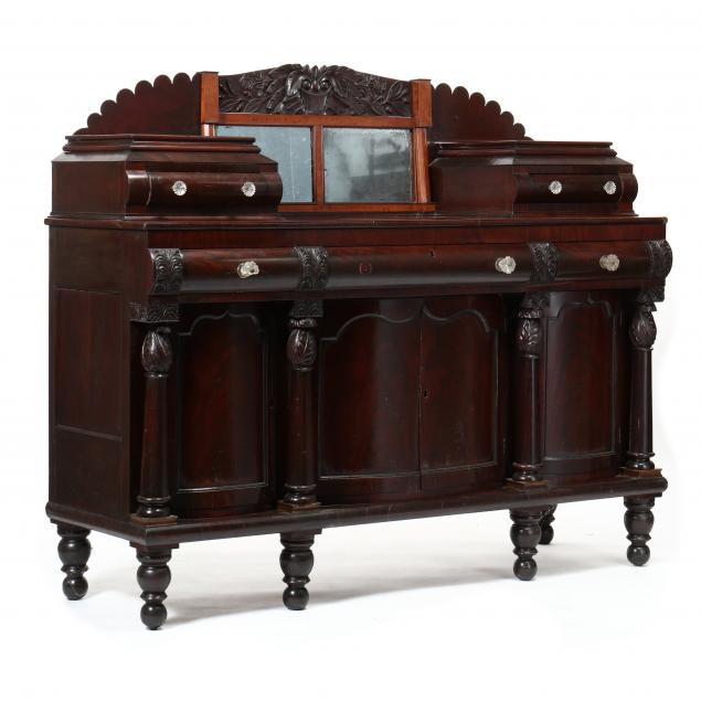 southern-classical-carved-mahogany-sideboard