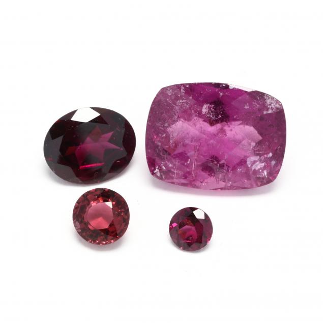 group-of-pink-and-purple-loose-gemstones
