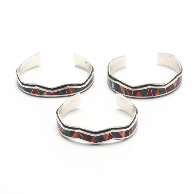 set-of-three-sterling-silver-inlaid-cuff-bracelets-james-reid-ltd