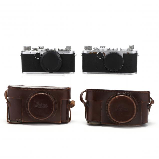 pair-of-vintage-leica-d-r-p-leitz-wetzlar-rangefinder-cameras-each-without-lens