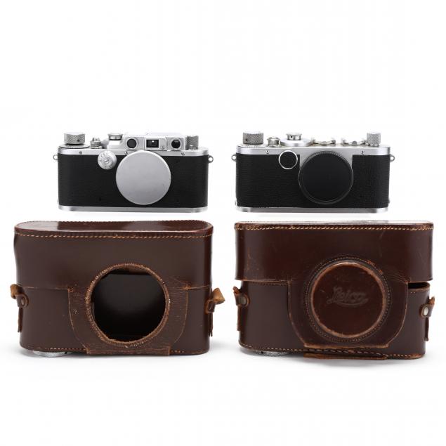 pair-of-vintage-leica-d-r-p-leitz-wetzlar-rangefinder-cameras-each-without-lens