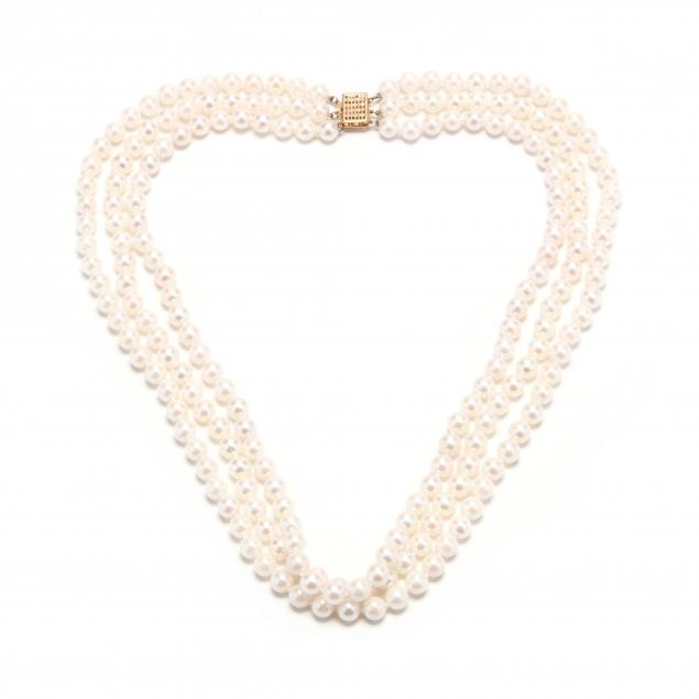14kt-gold-triple-strand-pearl-necklace