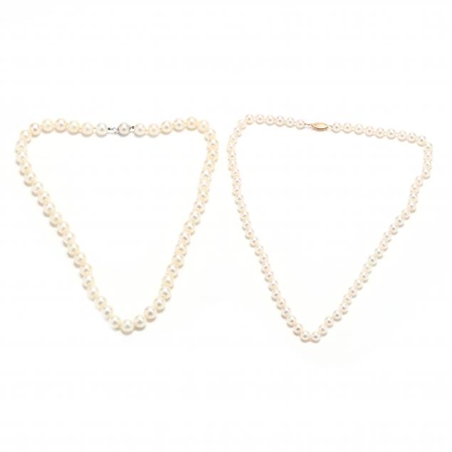 two-14kt-gold-and-pearl-necklaces