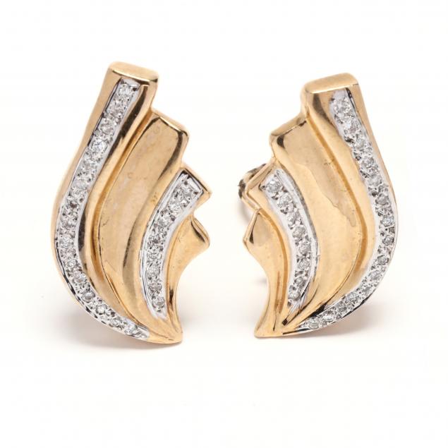 14kt-bi-color-gold-and-diamond-earrings