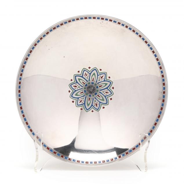tiffany-co-sterling-silver-and-enameled-bowl