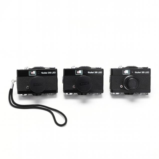 three-rollei-35-led-compact-35mm-film-cameras