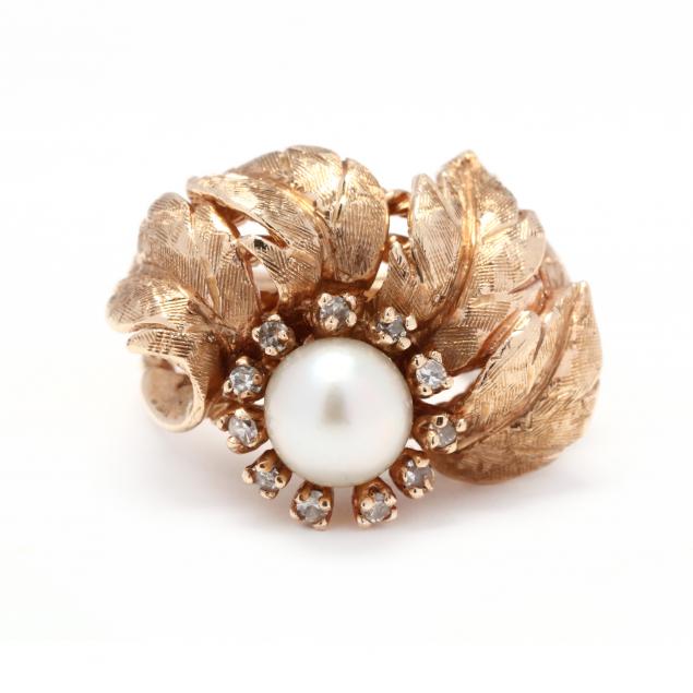 vintage-gold-pearl-and-diamond-ring