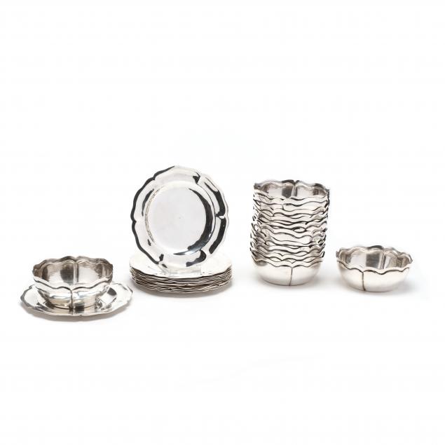 a-set-of-twelve-sterling-silver-bowls-and-underplates