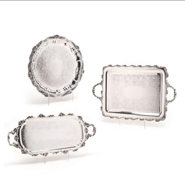 three-vintage-silverplate-trays