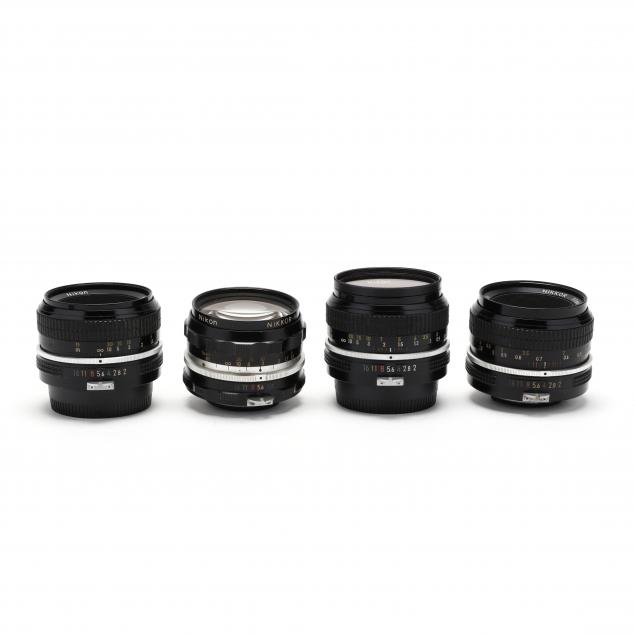 four-nikon-nikkor-camera-lenses