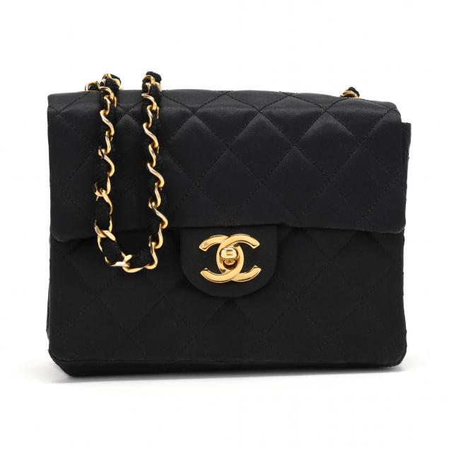 black-satin-quilted-flap-bag-mini-square-chanel