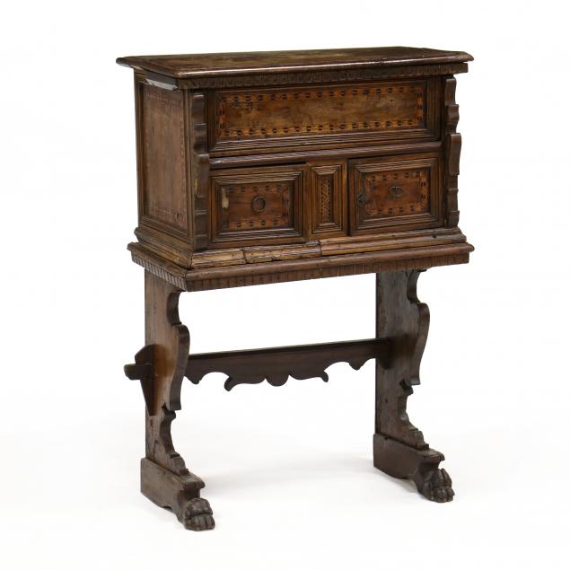 antique-italian-inlaid-walnut-diminutive-secretary