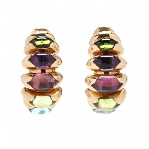 18kt-gold-and-multi-gemstone-i-celtica-i-half-hoops-bulgari