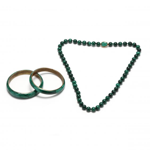 malachite-necklace-and-bracelets