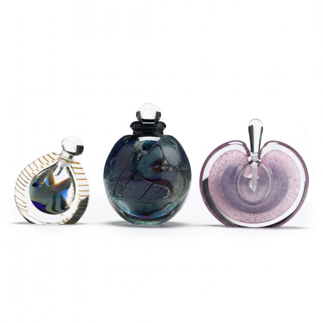 three-art-glass-perfume-bottles