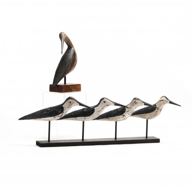 five-carved-and-painted-wooden-shorebirds