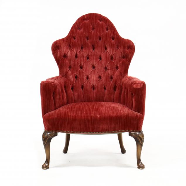 queen-anne-style-tufted-back-arm-chair