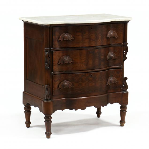 american-classical-diminutive-marble-top-chest-of-drawers