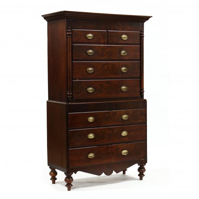 antique-scottish-mahogany-chest-on-chest