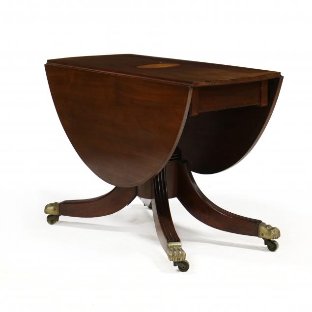 antique-inlaid-mahogany-drop-leaf-table