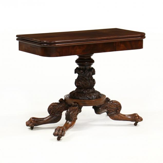 american-classical-carved-mahogany-game-table