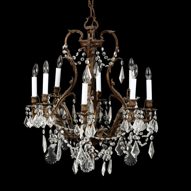 rococo-style-brass-and-crystal-chandelier