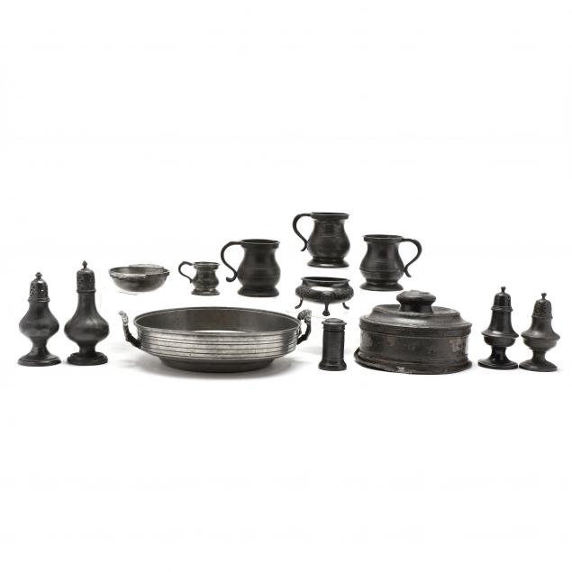 thirteen-antique-pewter-articles