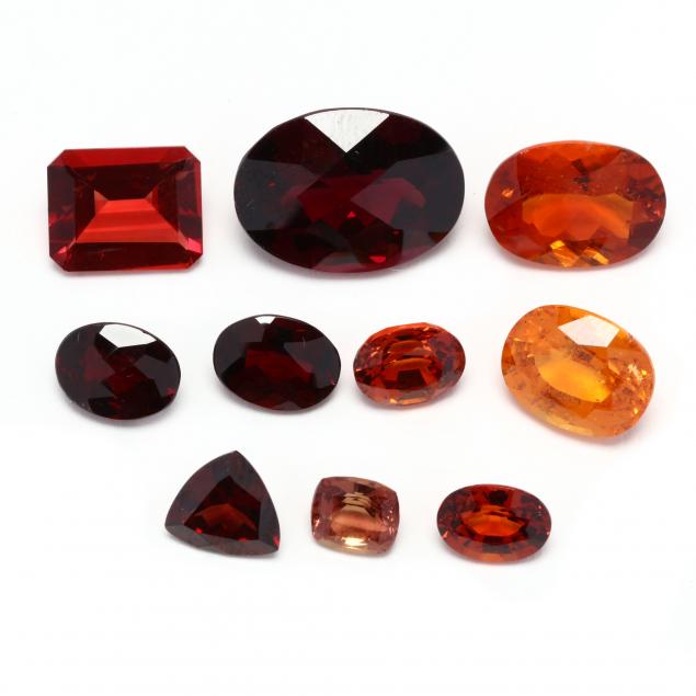 group-of-loose-red-gemstones