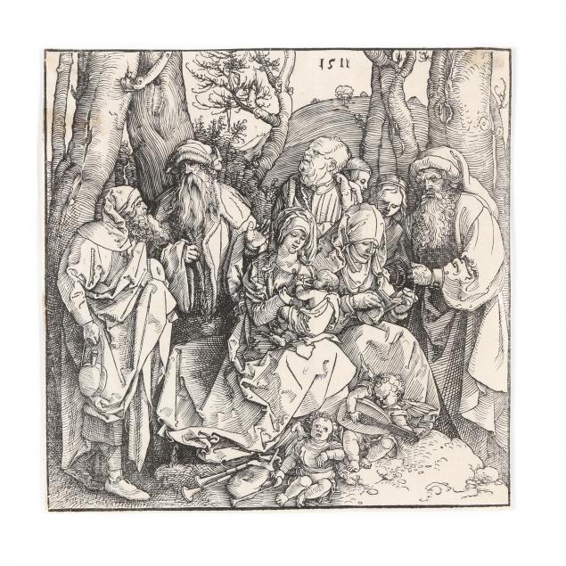 albrecht-durer-german-1471-1528-i-the-holy-kinship-with-the-lute-playing-angels-i