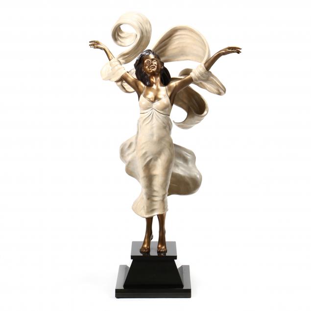 ramon-parmenter-american-born-1954-large-bronze-sculpture-i-sheer-delight-i
