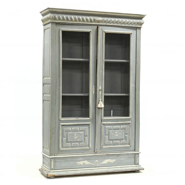 french-provincial-carved-and-painted-armoire