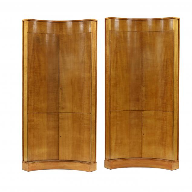 karl-bock-german-american-1888-1975-pair-of-large-biedermeier-style-maple-corner-cupboards