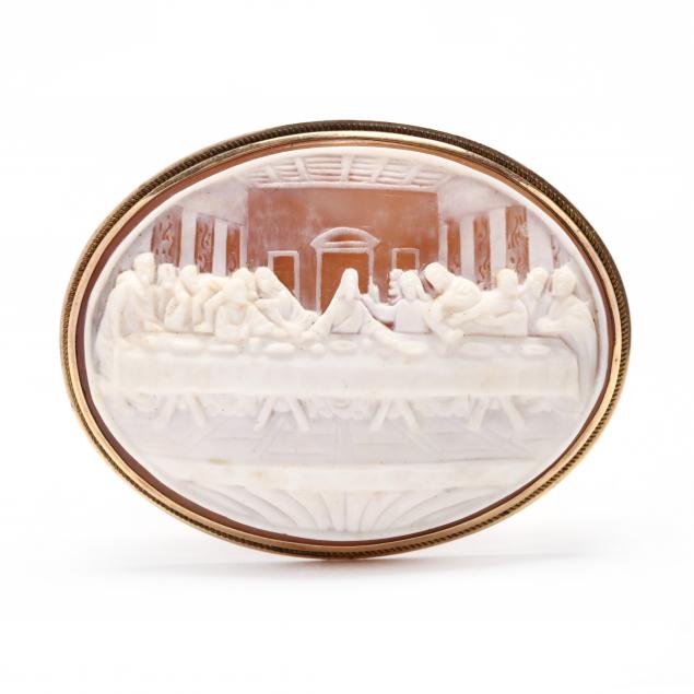 gold-i-last-supper-i-cameo-brooch