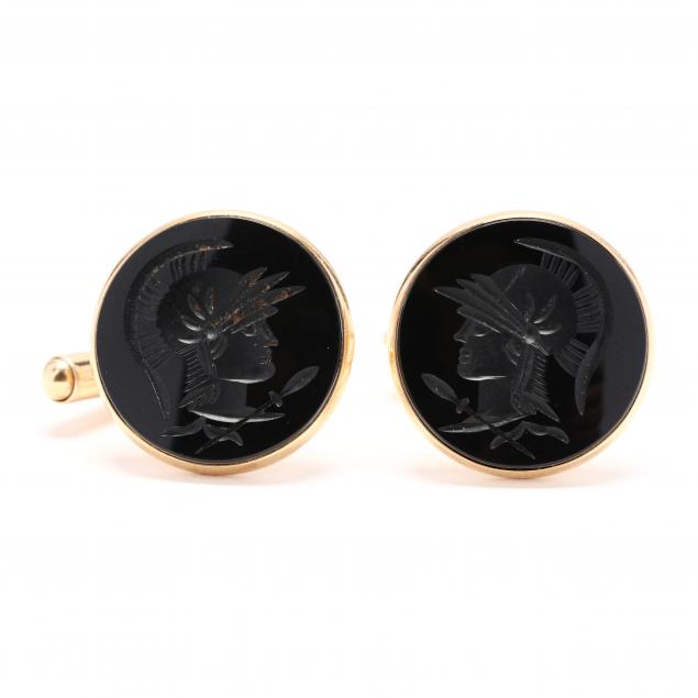 14kt-gold-and-carved-black-onyx-cufflinks
