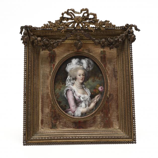 continental-portrait-miniature-of-a-lady