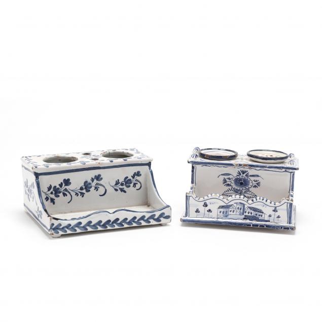 two-delft-blue-and-white-ink-wells