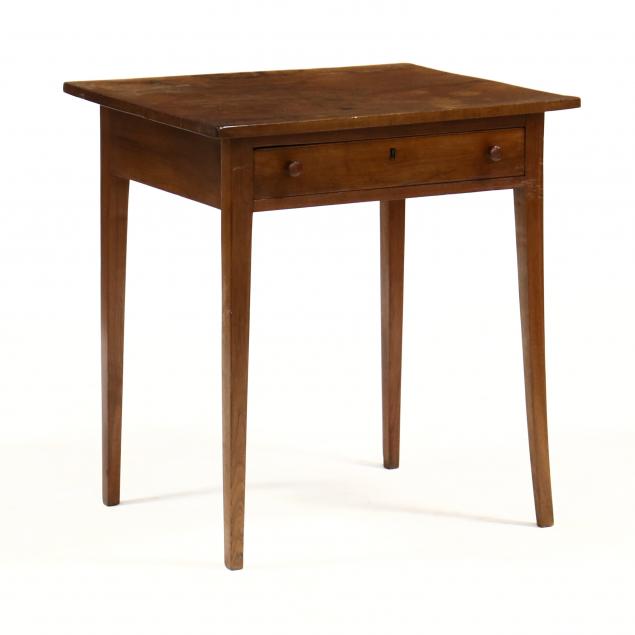 southern-hepplewhite-walnut-one-drawer-side-table