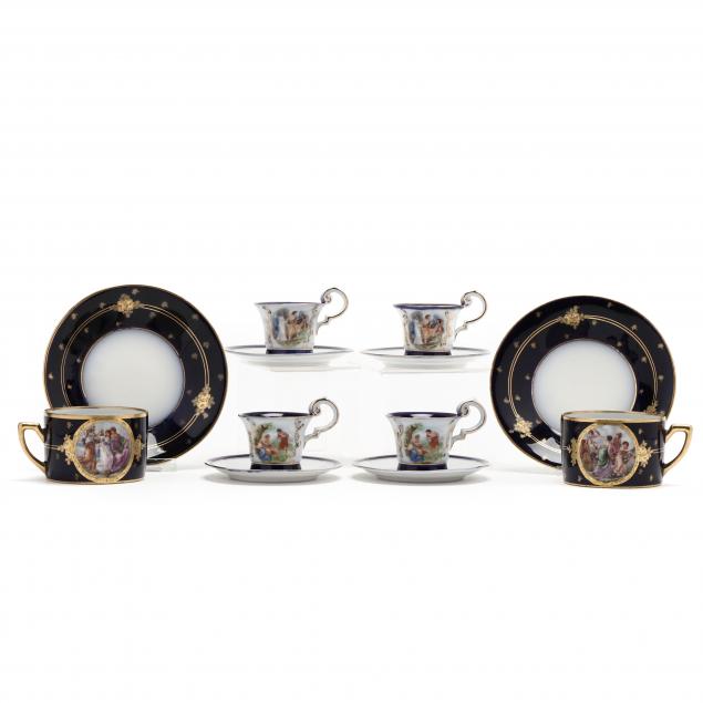 royal-vienna-cups-and-saucers-group-of-ten