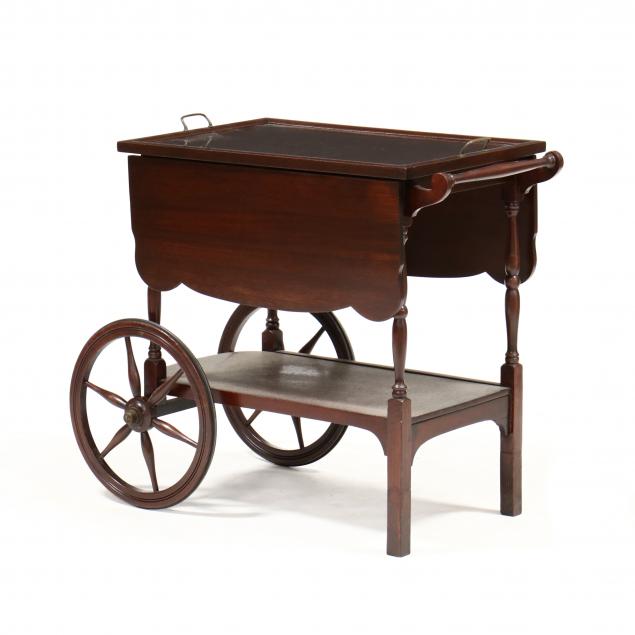 vintage-mahogany-bar-cart