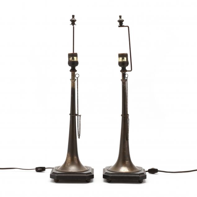 frederick-cooper-pair-of-brass-bugle-form-table-lamps