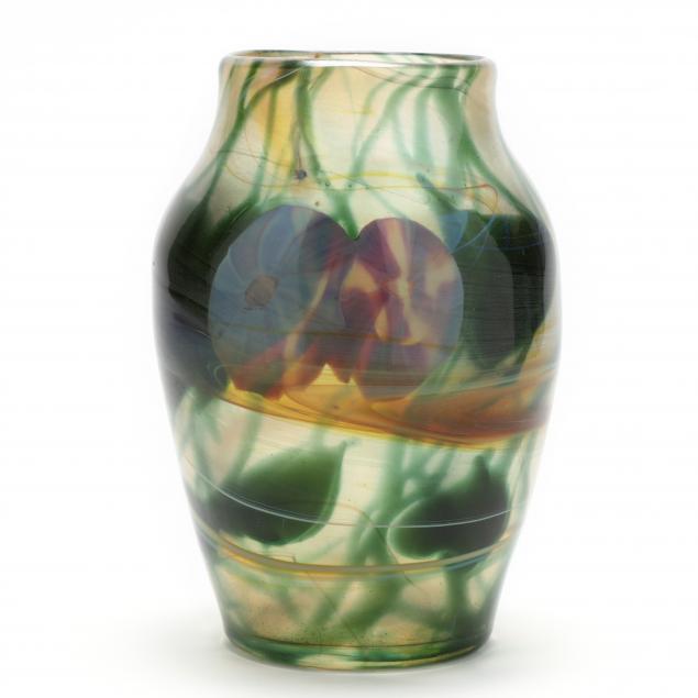 rare-l-c-tiffany-morning-glory-glass-vase